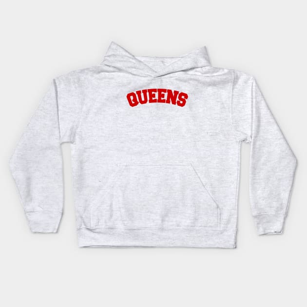 QUEENS, NYC Kids Hoodie by forgottentongues